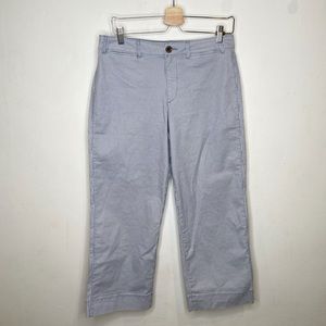 Old Navy Blue White Striped Wide Legged Crop Pants